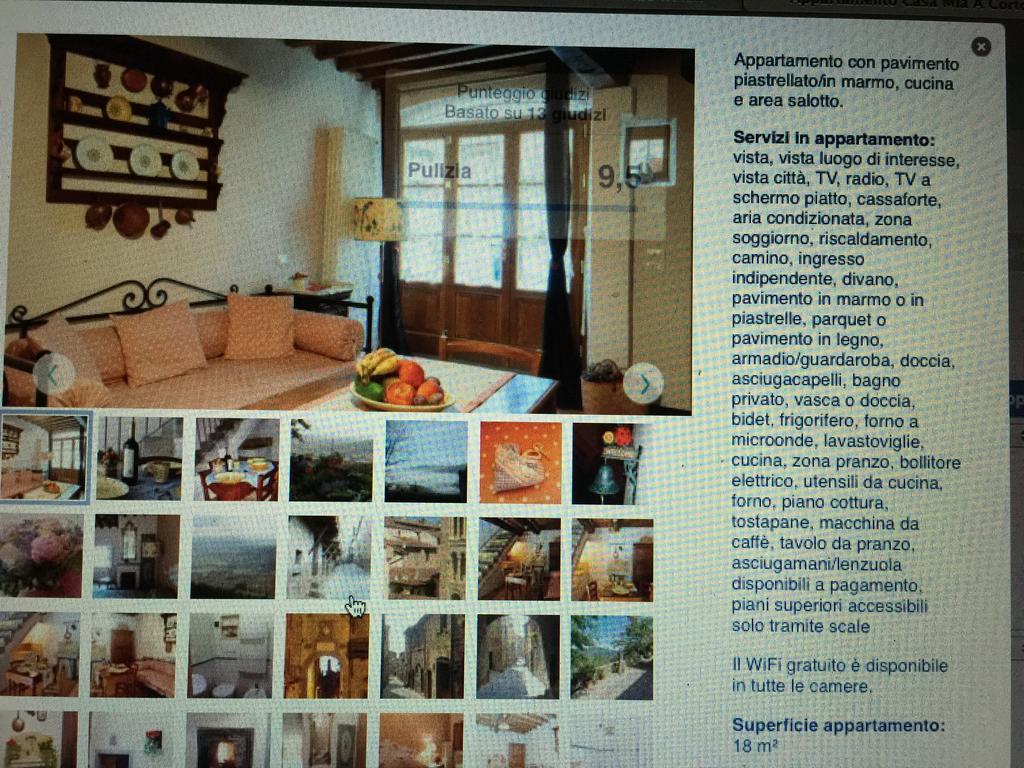 Casa Mia A Cortona Lejlighed Værelse billede